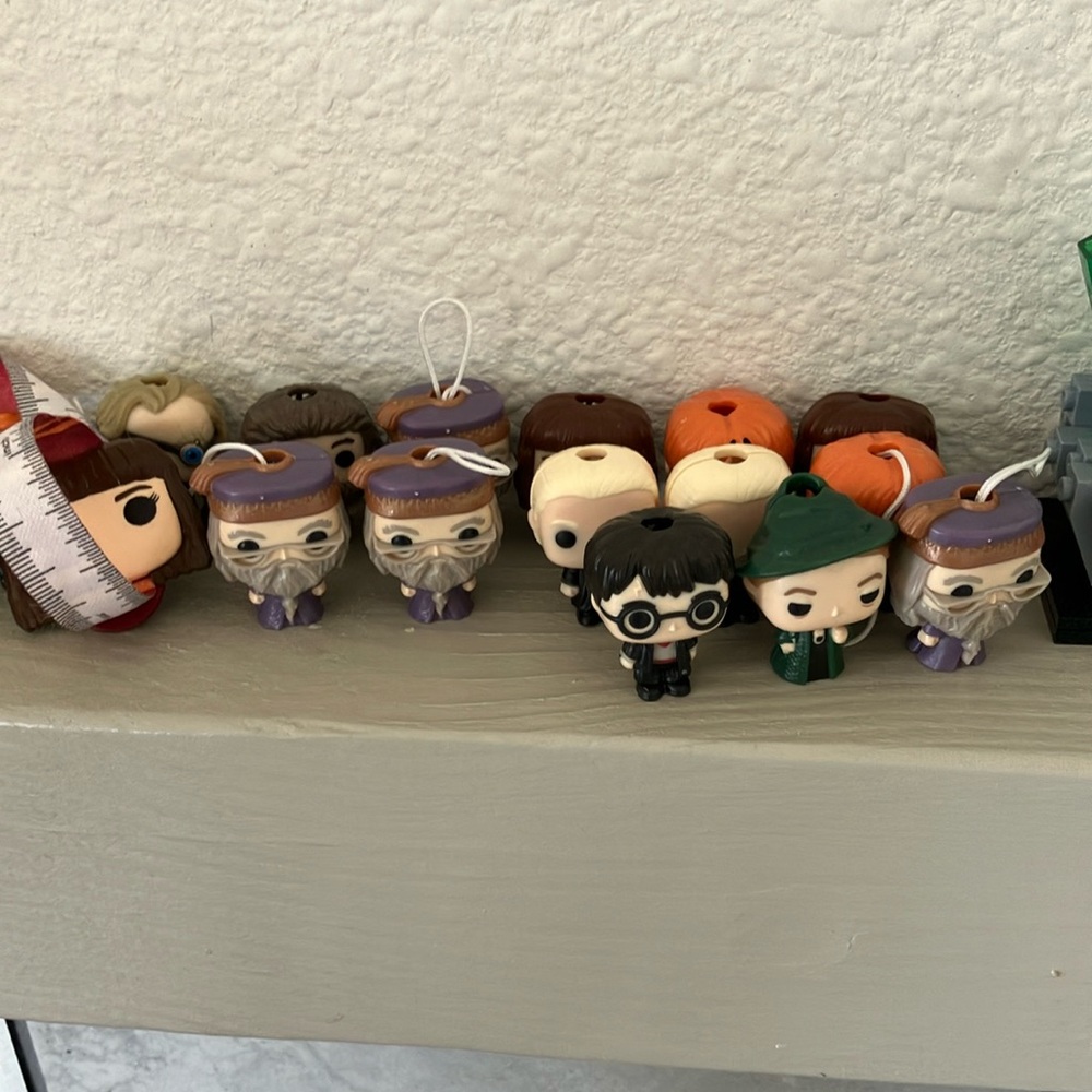 Funko Pop Keychain Set with Purple and Green Accents
